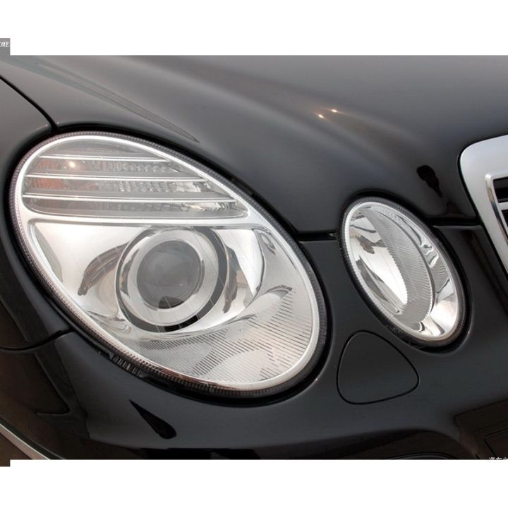 ฝาครอบโป๊ะไฟแบบโปร่งใสสำหรับรถเบนซ์-e240-e200-e280-e300ปลอกหุ้มไฟหน้ารถเลนส์ไฟหน้า2004-2005-2006-2007-2008-2009