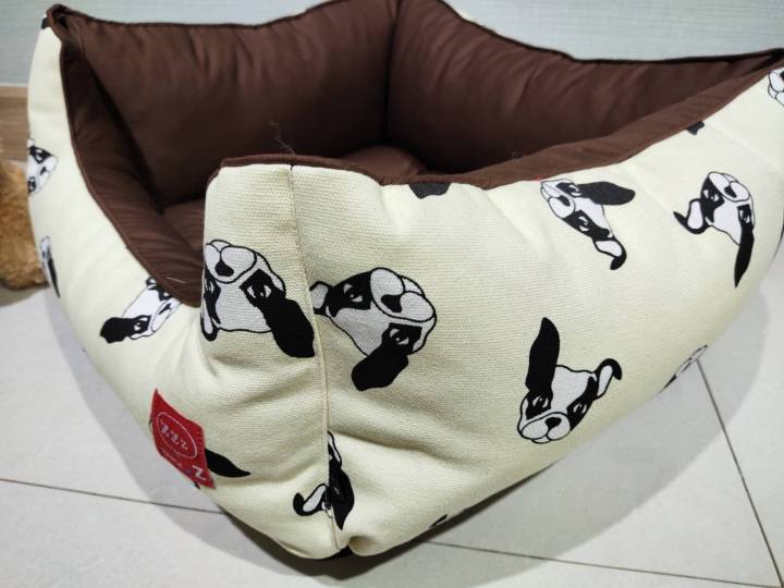 เบาะแคนวาสโซฟาลายน้องหมาน่ารัก-ที่นอนน้องหมา-ที่นอนน้องแมว-canvas-sofa-yamomo