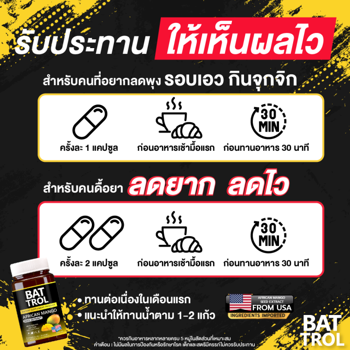 bat-trol-african-mango-seed-extract-แบท-โทรล-เมล็ดมะม่วงแอฟริกัน-คุมหิว-อิ่มนาน