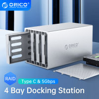 ORICO WS Series 3.5 4 Bay SATA To USB C พร้อม RAID HDD Case Aluminium HDD Docking Station รองรับ UASP HDD