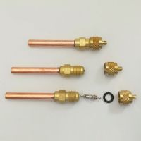 Brass gas access valve with Coper Tube For Fridge Freezer