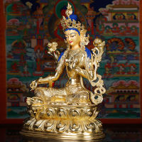 Authentic Store ทิเบตพุทธทิเบต Tantra อุปกรณ์เนปาล git ทองแดงบริสุทธิ์ Tantra ป้องกันสีเขียวพระพุทธรูปรูปปั้น Tara ทิเบต Buddha
