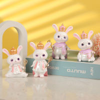（HOT) Sun Moon God Rabbit Cartoon Cute Bunny Decoration ตกแต่งห้องเด็กอบเค้กวันเกิดเครื่องประดับตกแต่ง