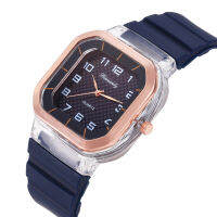 Arabic Small Digital Cross-Border Watch นาฬิกาข้อมือควอตซ์แบบลำลองสำหรับนักเรียนแฟชั่นผู้ชายสีหลากสไตล์