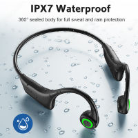 H16 Bone Conduction Headphones Bluetooth 5.0 Earphones IPX7 Waterproof Sports Wireless Headsets Running 16G SD With Built-in Mic