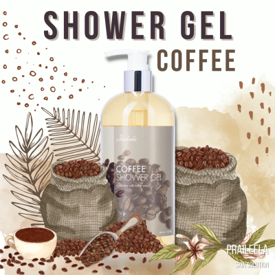 Praileela NATURAL COFFEE SHOWER GEL ชาวเวอร์เจล