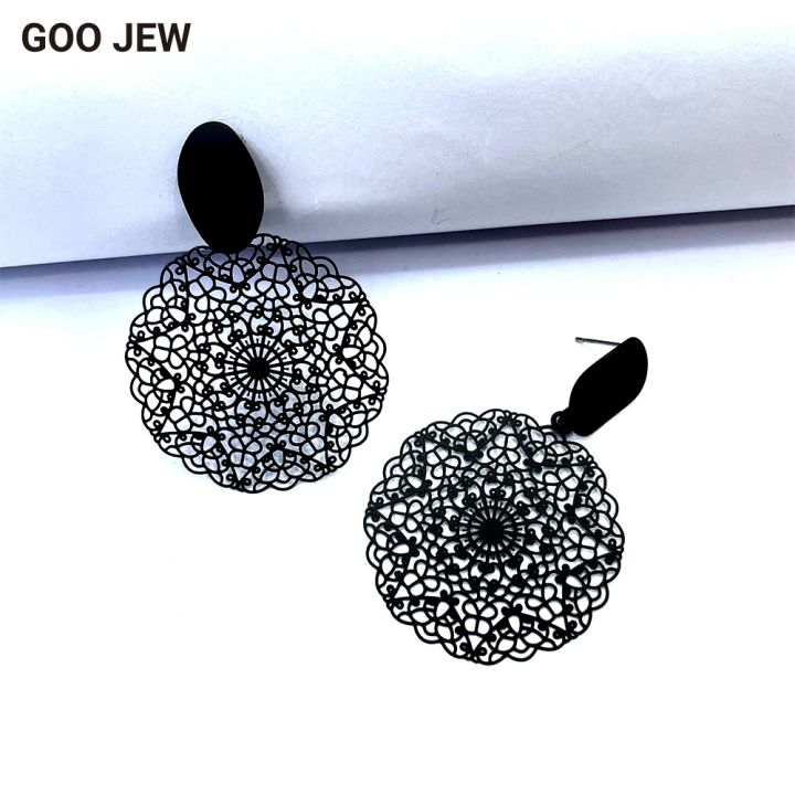 yf-goo-jew-all-stud-earrings-exquisite-hollow-out-matt-forth
