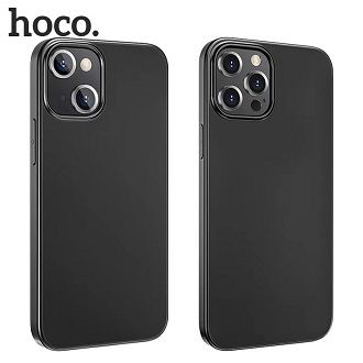 [ส่งทุกวัน] เคส Hoco สีดำทึบ เคสนิ่ม บางเฉียบ ยืดหยุ่น สำหรับ iPhone13 iPhone13Pro iPhone13Promax