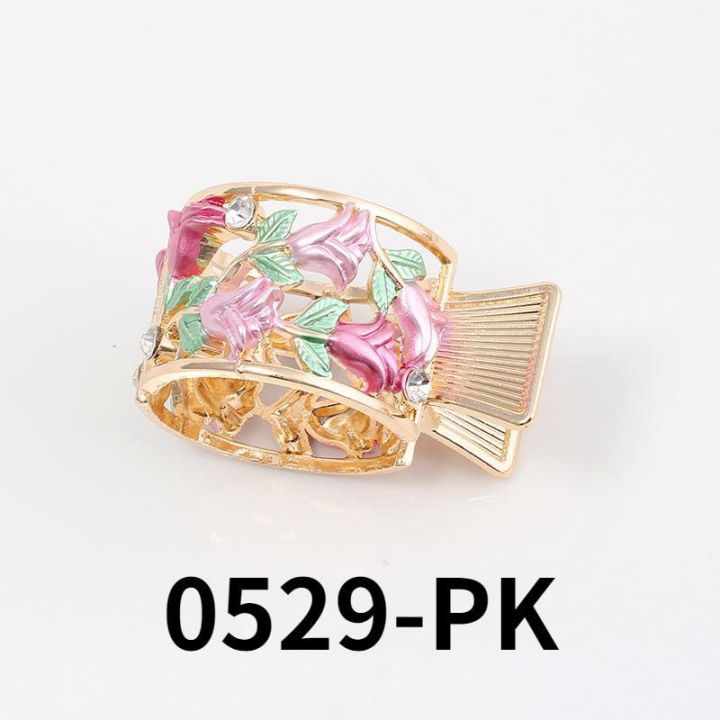 new-lacquer-hollow-rose-hair-clip-simple-hairstyle-fixer-fashion-korean-style-hair-accessories