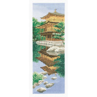 ชุดครอสติช Pinn  HS-JC564B เฮริเทจ International - GOLDEN PAVILION ขนาด 11x30 cm.