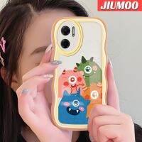 เคส JIUMOO สำหรับ Xiaomi MI Xiaomi MI Redmi 10 5G Note 11E 5G Redmi 11เคสการ์ตูนน้อยน่ารักดีไซน์ใหม่มอนสเตอร์แฟชั่นคลื่นขอบเคสโทรศัพท์แบบใสเคสซิลิโคนนิ่มป้องกันเลนส์กล้องเคสโปร่งใสกันกระแทก