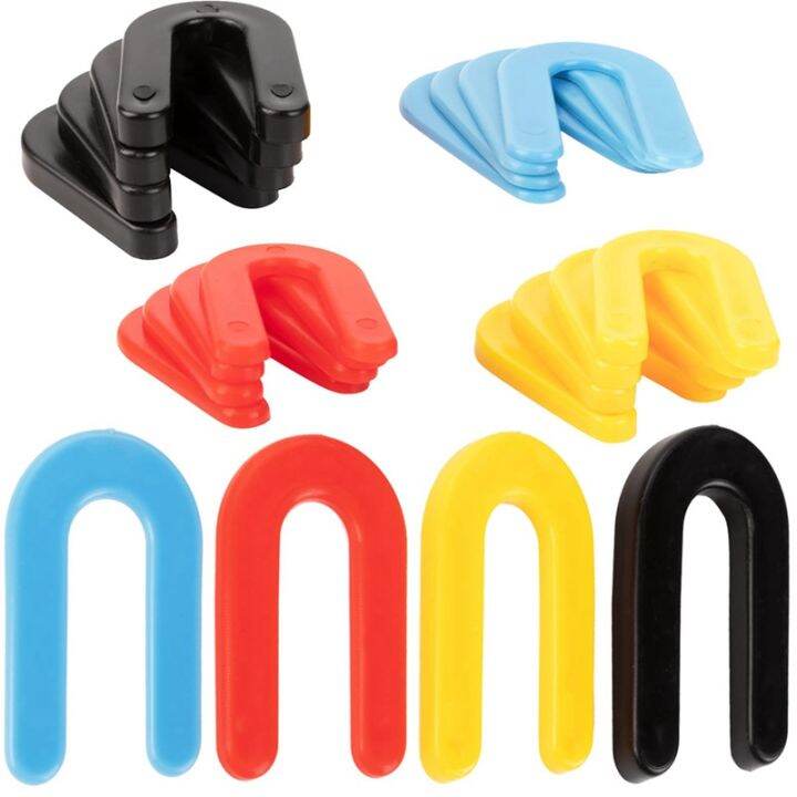 240 Packs Plastic Shims Horseshoe U Shaped Tile Spacer Shims Small