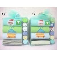 ชุดรอมเปอร์ 4 in 1 สําหรับเด็กทารกผู้ชายชุดรอมเปอร์ 4 ชิ้น ผ้าเช็ดหน้า 6 ชิ้น