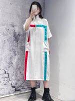 XITAO Dress Zipper Loose Fashion Women Casual T-shirt Dress