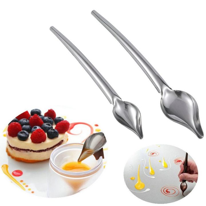 Elesunory 7 Pieces Candy Dipping Tools Chocolate Dipping Fork Spoons Set,  Stainless Steel Candy Making Supplies for Decorative Plates, Including 1pcs