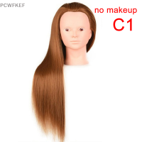 PCWFKEF Mannequin HEAD กับ hair styling Dye Cutting hairdresser เทรนนิ่งหัว