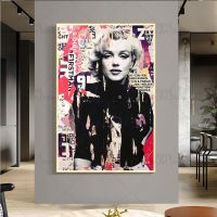 2023✈๑﹊ Graffiti Art Sexy Beautiful Woman Canvas Paintings Pop Art Posters and Prints Wall Art Pictures Street Art for Home Decoration