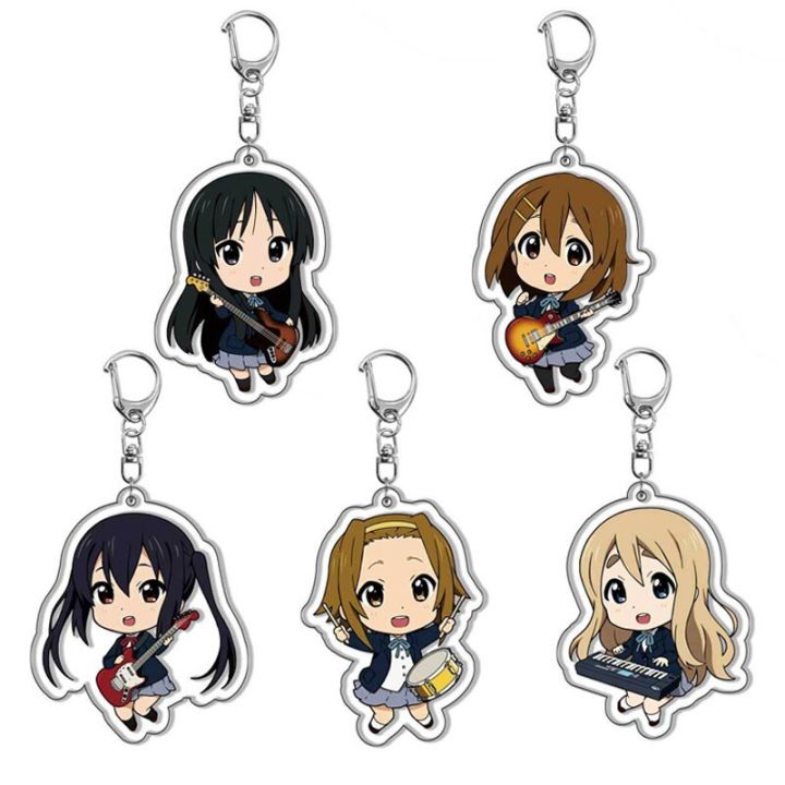 Anime Keychain K-ON! Yui Hirasawa Mio Akiyama Acrylic Keyring