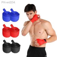 2pcs 2.5M Boxing Bandage Sports Elastic Wrist Wraps Support for MMA Boxing Kickboxing Sanda Muay Thai Handwraps Training Gloves