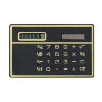 1pcs Mini Slim Credit Card 8 Digit Ultra Calculator Solar Power Pocket Novelty Small Travel Compact Newest for Business School Calculators