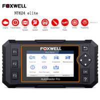 Foxwell NT624 Elite OBD2 EOBD สแกนเนอร์ยานยนต์วินิจฉัยระบบเต็มรูปแบบ ABS SRS SAS เครื่องอ่านโค้ดส่งผ่าน SAS รีเซ็ตน้ำมันโอบีดีสองโอบีดี2วินิจฉัยรถเครื่องมือ