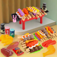 Baby Pretend Play Kitchen Toys Simulation Barbecue BBQ Cookware Cooking Food Role Play Kitchenware Educational Gift Kid Children