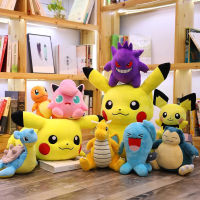 HANRAN Puriin ของขวัญตุ๊กตาตุ๊กตาโปเกมอน Peluche Bulbasaur Jigglypuff ตุ๊กตา Boneka Mainan Pikachued Psyduck