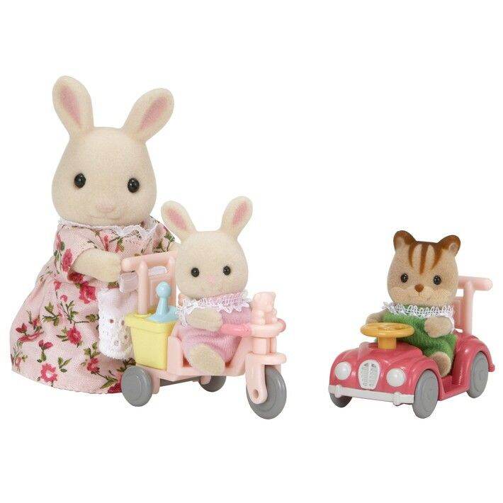 sylvanian-families-babies-ride-and-play-ซิลวาเนียน-แฟมิลี่-ชุดจักรยานรถเข็นสำหรับเด็กซิลวาเนียน