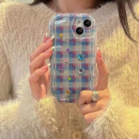 เคสสำหรับ OPPO Reno8T 5G Reno8 5G Reno8PRO 5G Reno8z 5G Reno7z 5G Reno7PRO Reno6 5G Reno5 Reno5PRO Reno4z 5G A78 5G A15/A15S A16/A16S A77 5G/A77S A96 4G/A76 A3S/A5 F11/A9 A31 2020 A5 2020 ครีมเวฟ ลายสก๊อตเรียบง่าย DIY เคสโทรศัพท์เงา