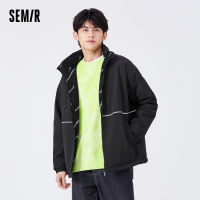 Semir แจ็คเก็ตผู้ชายแจ็คเก็ตย้อนกลับ2022ต้นฤดูใบไม้ผลิแฟชั่นใหม่คลุมด้วยผ้าเด็กออกแบบความรู้สึกแนวโน้มเสื้อหลวม