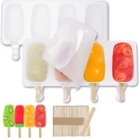 ▨ Big Size Ice Cream Mold Silicone Thick Material DIY Molds Ice Cube Moulds Dessert Molds Tray With Popsicl