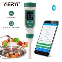 Yieryi Smart Bluetooth PH Meter SPA Thermal Spring Swimming Pool Monitor Tester Aquaculture Hydroponics Water Quality Acidimeter