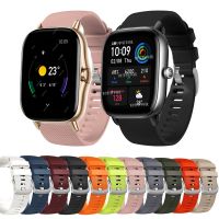 cfgbsdge 20mm Strap Silicone Band For Amazfit GTS 4 3 2E 2 Mini Sport Soft Bracelet For Amazfit Bip U Pro/S Lite/Bip 3 Watch Accessories