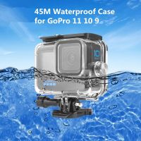 Caso Imperulho Para Gopro Hero 11 10 9 Preto Acessórios 45M Mergulho Abitação Capa Protector เคสใต้น้ำ Go Pro 10 9 Câmera