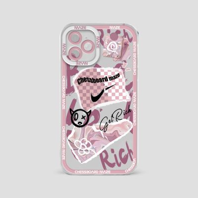 【LZ】 Available for IPhone 11 12MINI 13 14 Pro Max 8 7 Plus SE 2020 13 Mini 6S 6Plus 13Pro Phone Case Nike Phone Case Silicone Phone