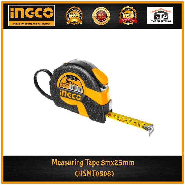 Ingco Steel Measuring Tape (8mx25mm) HSMT0808 | Lazada PH