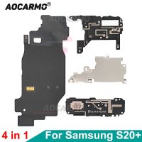 Aocarmo สําหรับ Samsung Galaxy S20 Plus S20 + โมดูลชาร์จแบบไร้สาย + เสาอากาศสัญญาณ WIFI ฝาครอบเมนบอร์ด + ลําโพง 4in1