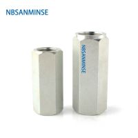 NBSANMINSE VU Check Valve G1/4 3/8 1/2 3/4 1 Hydraulic Industry Carbon Steel High pressure Valve One way