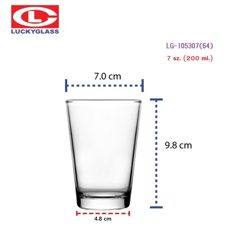 แก้วน้ำ-lucky-รุ่น-lg-105307-64-v-series-tumbler-7-oz-72ใบ-ส่งฟรี-ประกันแตก-แก้วใส-ถ้วยแก้ว-แก้วใส่น้ำ-แก้วสวยๆ-แก้วเตี้ย-lucky