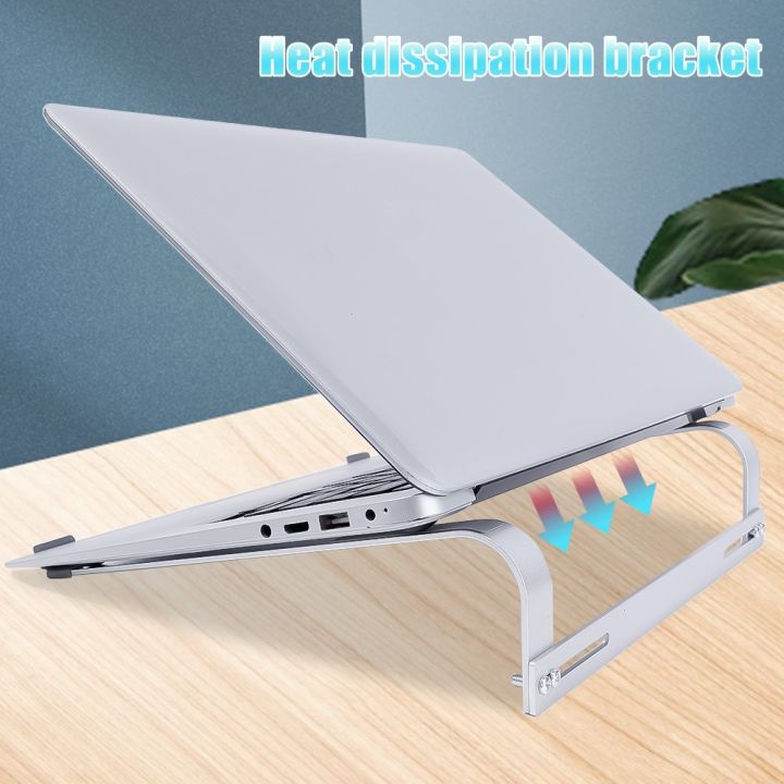 aluminum-alloy-laptop-stand-non-slip-computer-cooling-bracket-for-macbook-air-pro-portable-notebook-metal-holder-mount-adhesives-tape