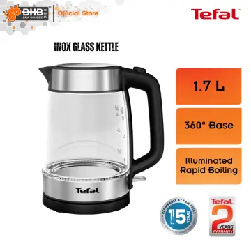 Tefal KI7008 1.7L Inox Glass Electric Kettle – ESH Electrical