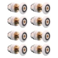 8PCS Shower Door Rollers for the Bathroom Glass Sliding Door Pulleys Wheels Ultra-Quiet Shower Glass Door Rollers