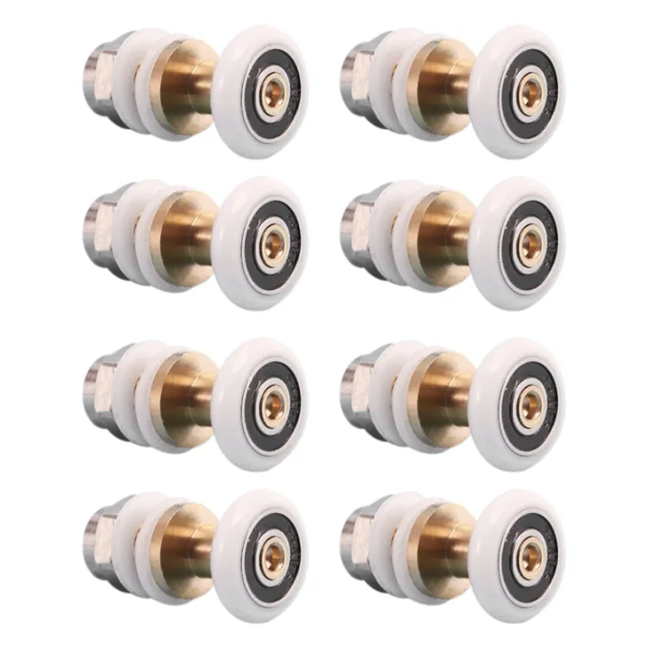 8PCS Shower Door Rollers for the Bathroom Glass Sliding Door Pulleys ...