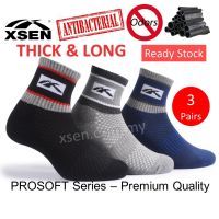 XSEN ProSoft Thick Bamboo Charcoal Long Work Sock Socks Fashion Casual Stokin Stoking Bamboo Tebal Kerja Fashion