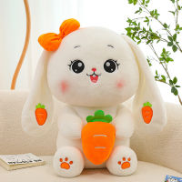 ของเล่นตุ๊กตากระต่าย Kawaii ที่สมจริงตุ๊กตายัดไส้นุ่มสบายผิวของเล่นตุ๊กตาสำหรับเด็กผู้หญิงของขวัญของสะสมของแท้คุณภาพสูง