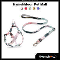 HamshMoc Quick Fit สายรัดสุนัขและสายจูงชุด Step In Pet Puppy Harness ปรับนุ่มเบาะสุนัขสำหรับสุนัขขนาดกลางขนาดเล็ก