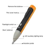 ‘；。、】= Electric Indicator 90-1000V Non-Contact Socket Wall AC Power Outlet Voltage Detector Sensor Tester Pen LED Light AC 110V-220V