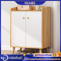 Vicases ชั้นวางรองเท้า ชั้นวางรองเท้าอุปกรณ์จัดเก็บรองเท้า 60CM ตู้รองเท้าไม้ ตู้ใส่รองเท้า ตู้รองเท้า ตู้เก็บรองเท้า ชั้นเก็บรองเท้า