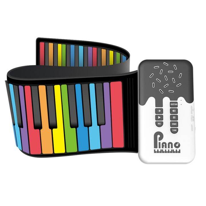 1 Piece Digital Keyboard Flexible Roll Up Piano with Loud Speaker