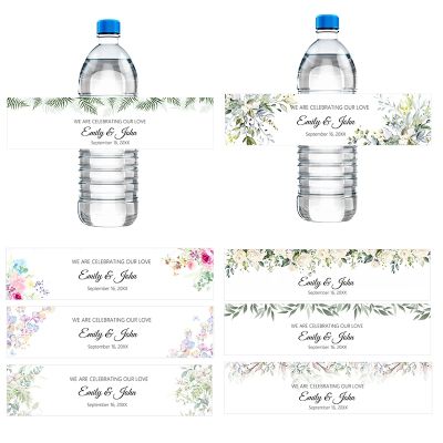 hotx【DT】 30pcs Celebrations Labels-personalized Bottle Labels Stickers Name Text Sticker Birthdays Baptism Wedding